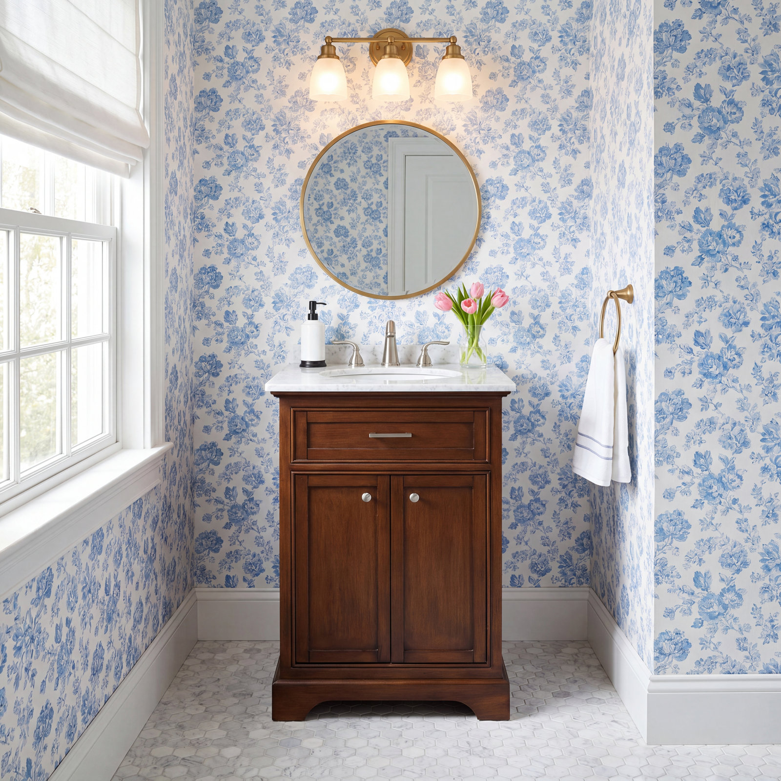 Hermes 24'' Single Bathroom Vanity, Teak