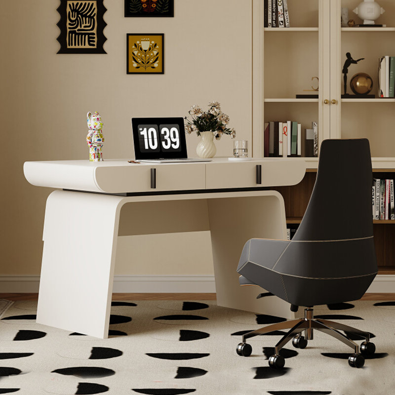 Modern high-end style desk and chair set