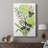 Lime Leaf Medley II -Custom Wrapped Gallery Cavas