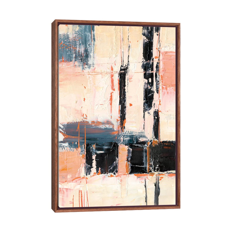 Corail et sable II par Ethan Harper - reproduction d'art, Pas de tapis, H 26 po x l 18 po x 1,5 po