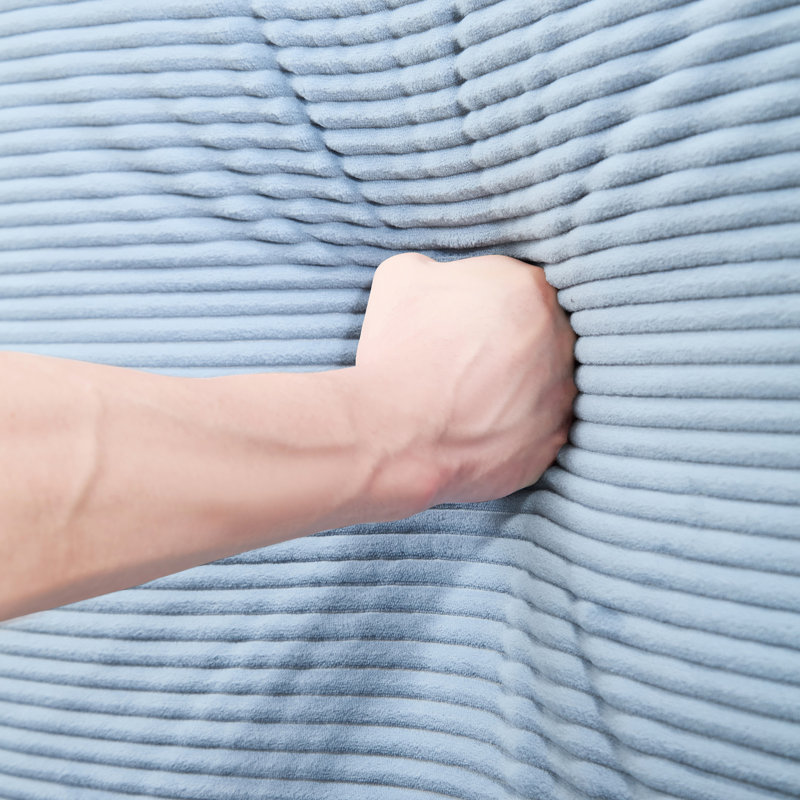 28 Blue Corduroy With Ergonomic Support, Soft Touch Fabric, And Customizable Layout Combinations Corduroy: Oversized Seating Cushioned Modular Options
