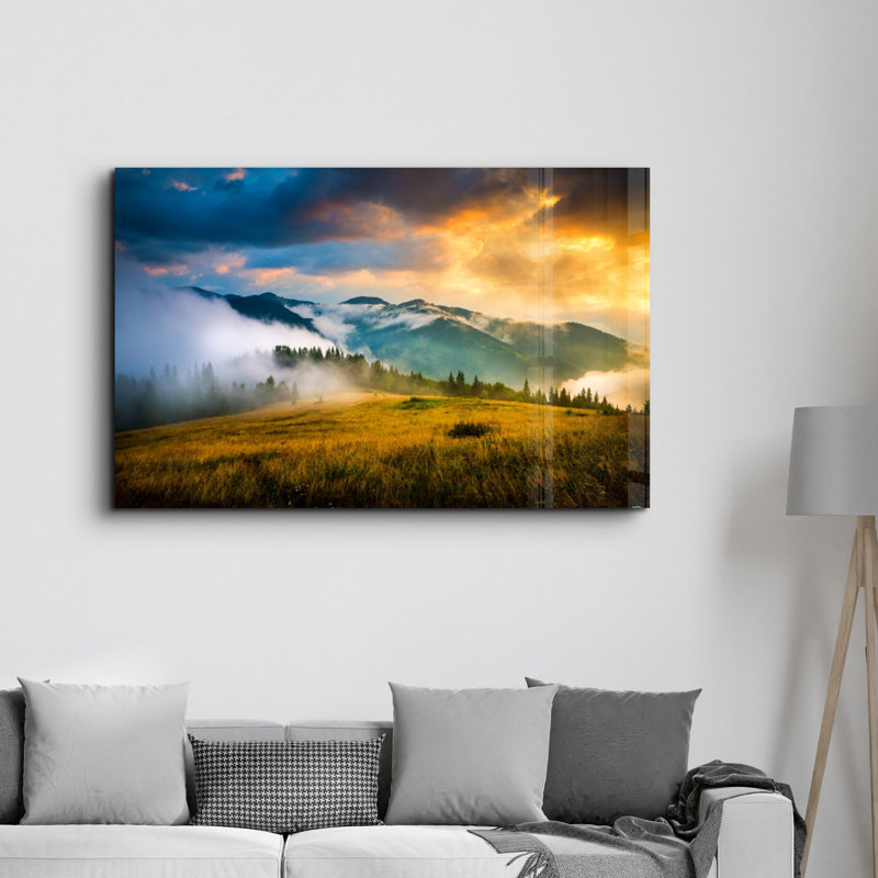 Peinture décorative en verre trempé