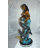 Mermaid with Dolphin Fountain Bronze Statue, Sobel Perfect Outdoor Water Display, 16"L x 16"W x 39"H
