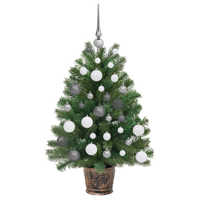  Artificial Christmas Tree with 150 LEDs Green PE and PVC