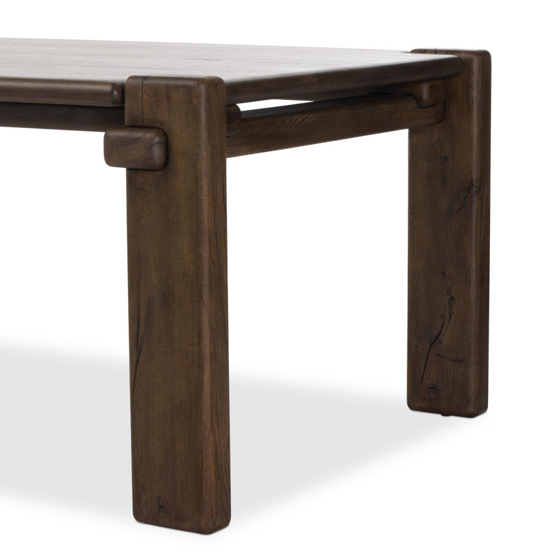 Marcia Solid Oak Dining Table, Gray Reclaimed French Oak