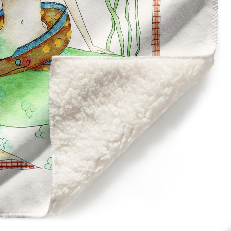  Couverture méditation sirène, 68 po x 80 po