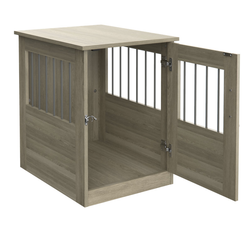 Table de bout et cage pour animaux ClosetMaid, H 24 po x l 18 po x P 23 po, Gris