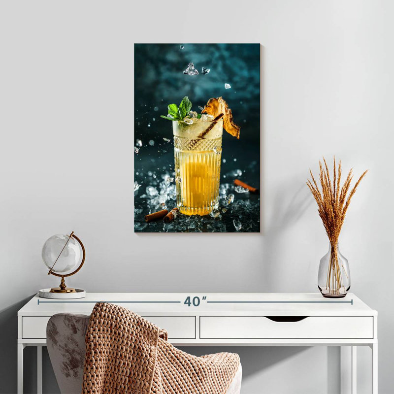Yarlin, cocktail d'ananas, H 24 po x l 16 po