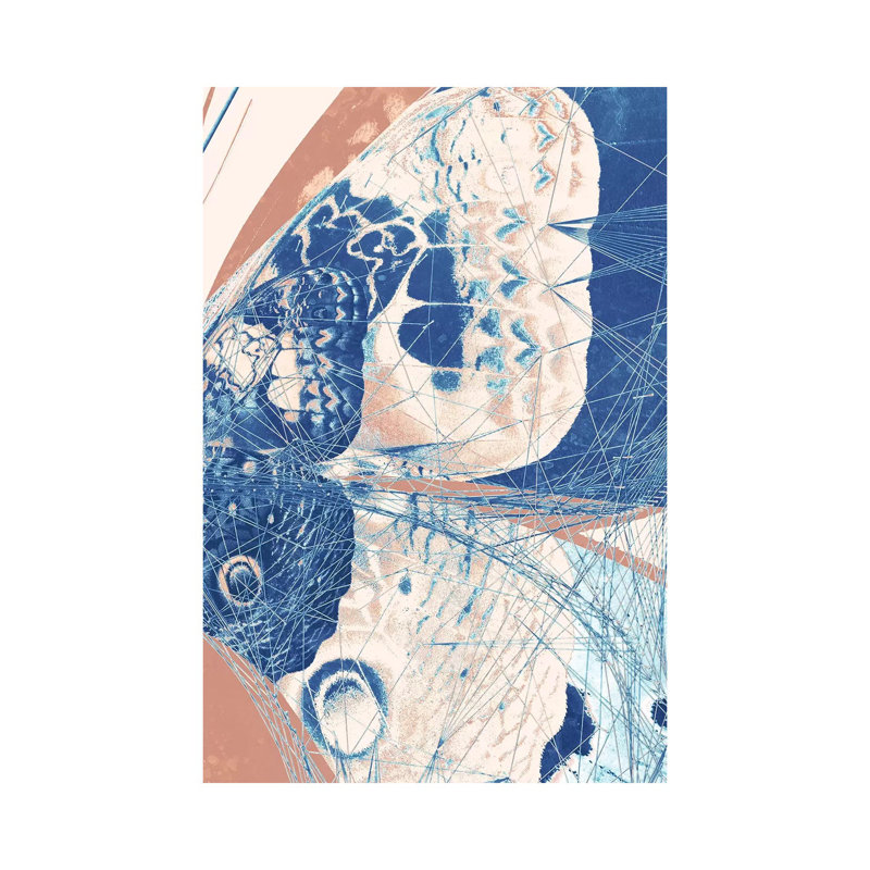 Butterfly Triptych III - Painting on Canvas, Wrapped Canvas, 101.6cm H x 66.04cm W x 1.91cm D