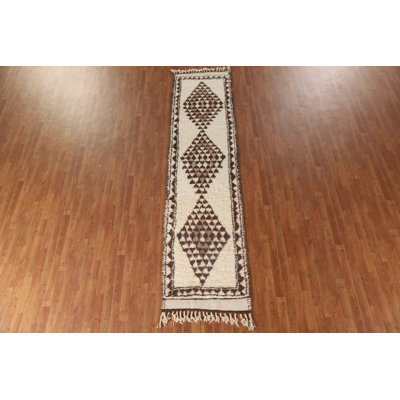 Natural Dye Anatolian Turkish Runner Rug 3x11
