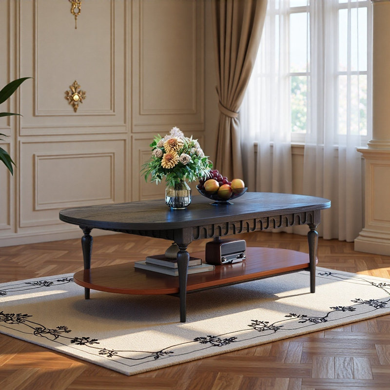 Table basse de style rétro américain