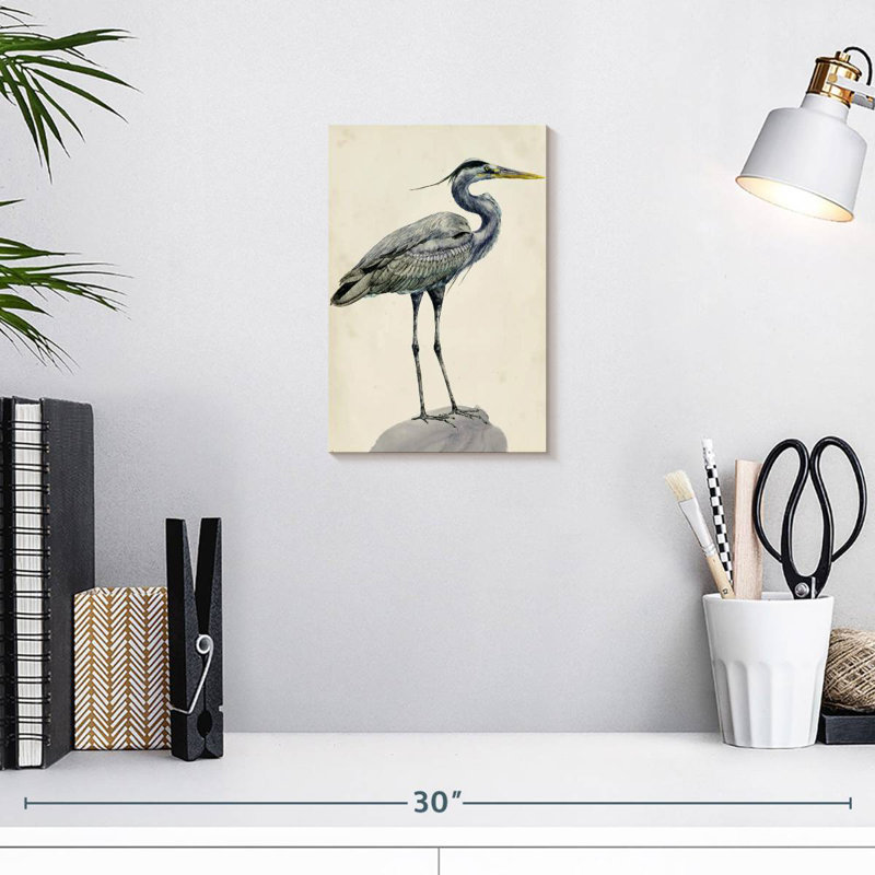 Brampt Blue Heron Rendering I, 12" H x 8" W