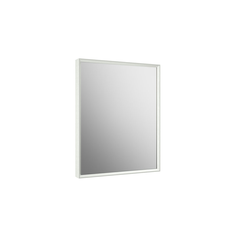 Miroir de salle de bain rectangulaire, 16 po x 20 po, Nickel brossé