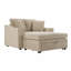 Chaise longue d'intérieur avec coussins et espace de rangement caché pour le salon, la chambre à coucher-129596558