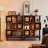 Tan+Black Solid + Manufactured Wood+Glass Display Cases