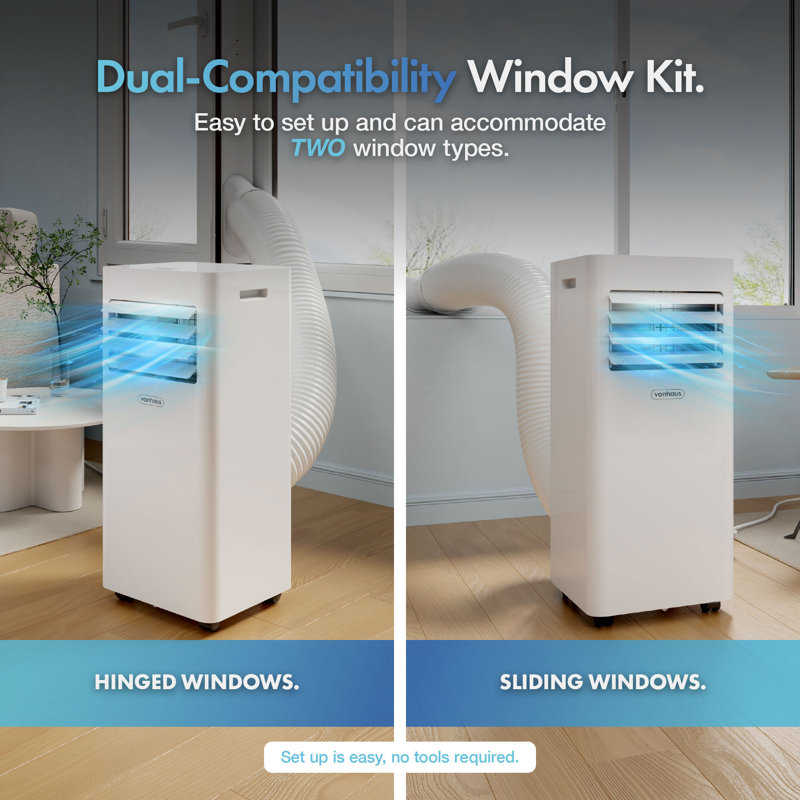 Vonhaus Air Conditioner 5000 Btu With Remote Control, 7000 BTUs