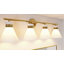 Luminaire pour meuble-lavabo empire à intensité variable Mid-Century 4 lumières Kaylisa-1088877613