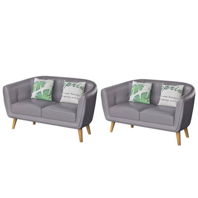 Banc rembourré en similicuir Casual
