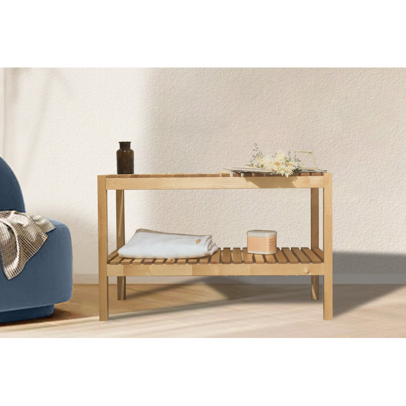 8 Pair Solid Wood Shoe Rack