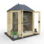 8x6w Tiger Elite Pressure-Treated Full Pane Octagonal