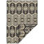 Tapis traditionnel gris tissé à la main Bro longtemps
