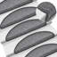 Gentri Non-Slip Backing Dark Grey Stair Tread-1619083688-1619083689