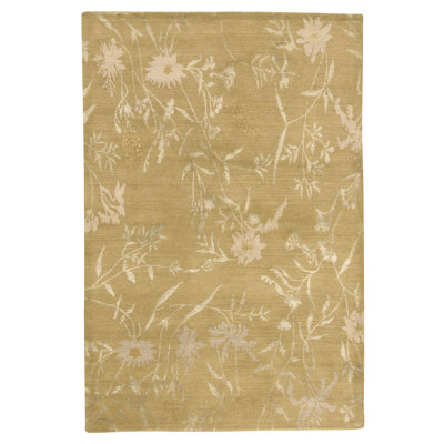 Handmade Silk and Wool Area Rug