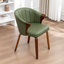 Chaise de salle à manger rembourrée en similicuir Devault-1836169673