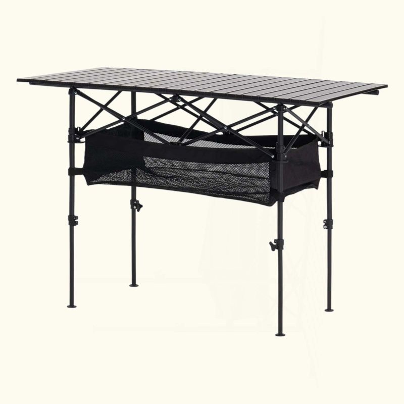 Table de camping pliante en aluminium