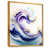 Toile avec cadre flottant or