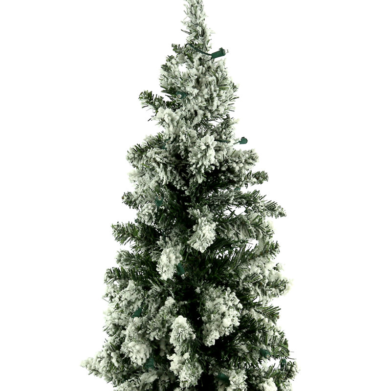 3' Flocked Holiday Tree with LED Lights