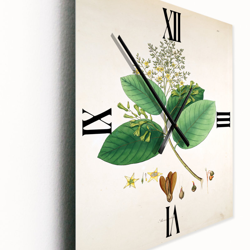 Horloge murale Botanicals III, Grand