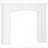 Fireplace Mantel Modern Decorative Pattern | 29” Interior Width | MDF | Snow White
