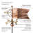 33'' H Metal Patriotic Weathervane