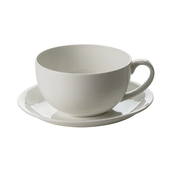 Kaffeetasse & Untertasse aus Bone China