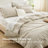 Bedsure Queen Comforter Set - 7 Pieces Beige Queen Bedding Set for All Seasons, Boho Contrasting Design Bed in a Bag with Comforter, Sheets, Pillowcases & Shams-105522615-105522619