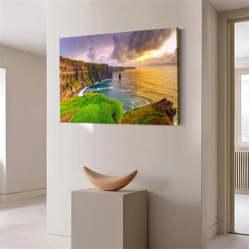 Affiche de paysage des falaises de Moher, 12 x 18 pouces