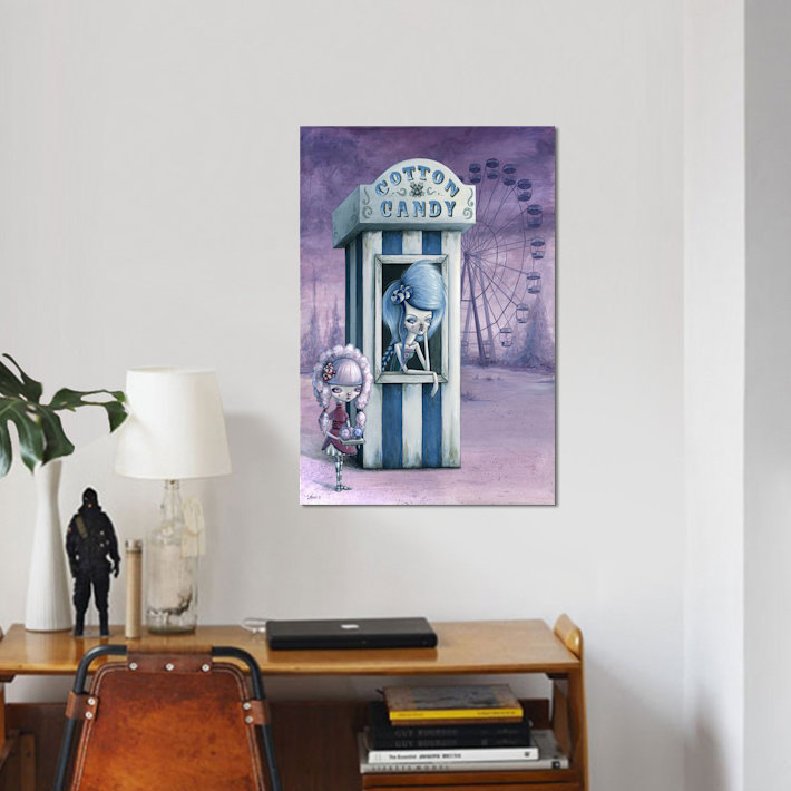«Cotton & Candy» par Megan Majewski - impression sur toile tendue, H 40 po x l 26 po x P 1,5 po, Toile tendue, Pas de tapis