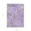 Tapis lavable à motif géométrique lavande lilas et mauve 3 pi x 5 pi