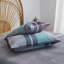Housse de coussin rayée en microfibre