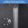 10" Wall Mounted Shower System with Dual Mode Body Jets，2-in-1 Handheld 2.5 GPM