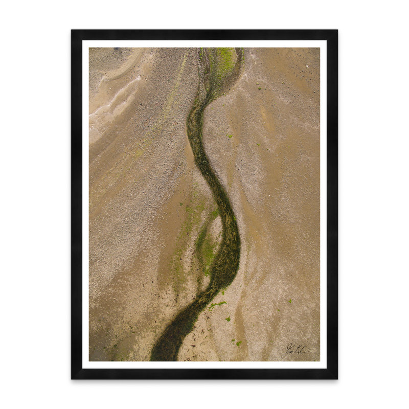 Johnson Point I by Tim Klein - Picture Frame Photograph, Black, 42" H x 32" W x 1.5" D