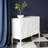 High-End White Solid Wood Sideboard