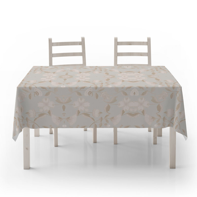Washable Tablecloth (55 x 71 in), 50% Cotton / 50% Polyester, Easy Care, Machine Washable at 86°F, Tumble Dryer Safe, Ironable | Perfect for Dining Room & Special Occasions, Elegant and Durable Design