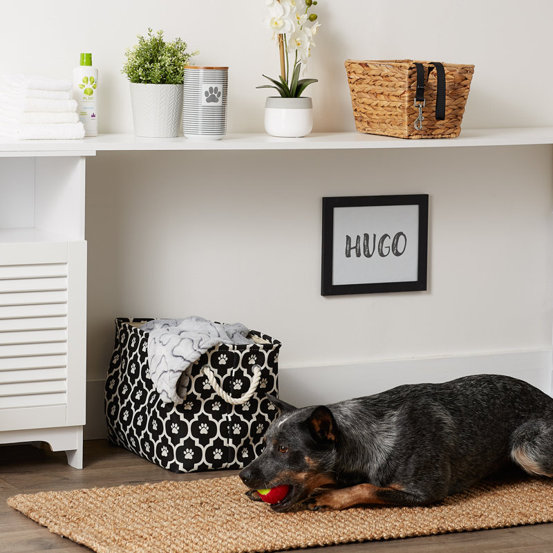 Tucker Murphy Pet™ Fabric Bin, 12" H x 16" W x 10" D, Black