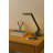 Tandy LED Adjustable Table Lamp with Digital Clock - Metallic Grey