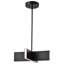 Naveena - Luminaire suspendu DEL 16 po - Noir mat - Lentille en acrylique