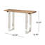 Console rustique en bois récupéré avec table de support stable en fer: et assemblage