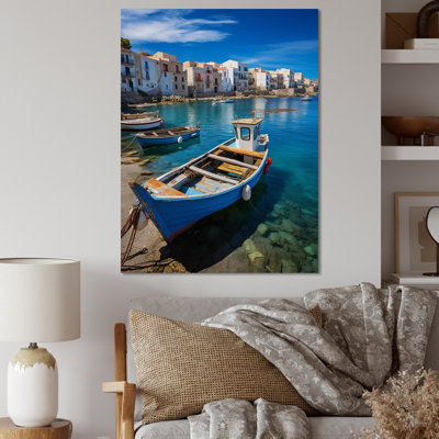 Espagne, village de pêche côtier II - Espagne, art mural sur toile