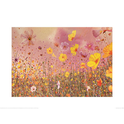 Cosmos Flower Meadow 1 Piece Painting